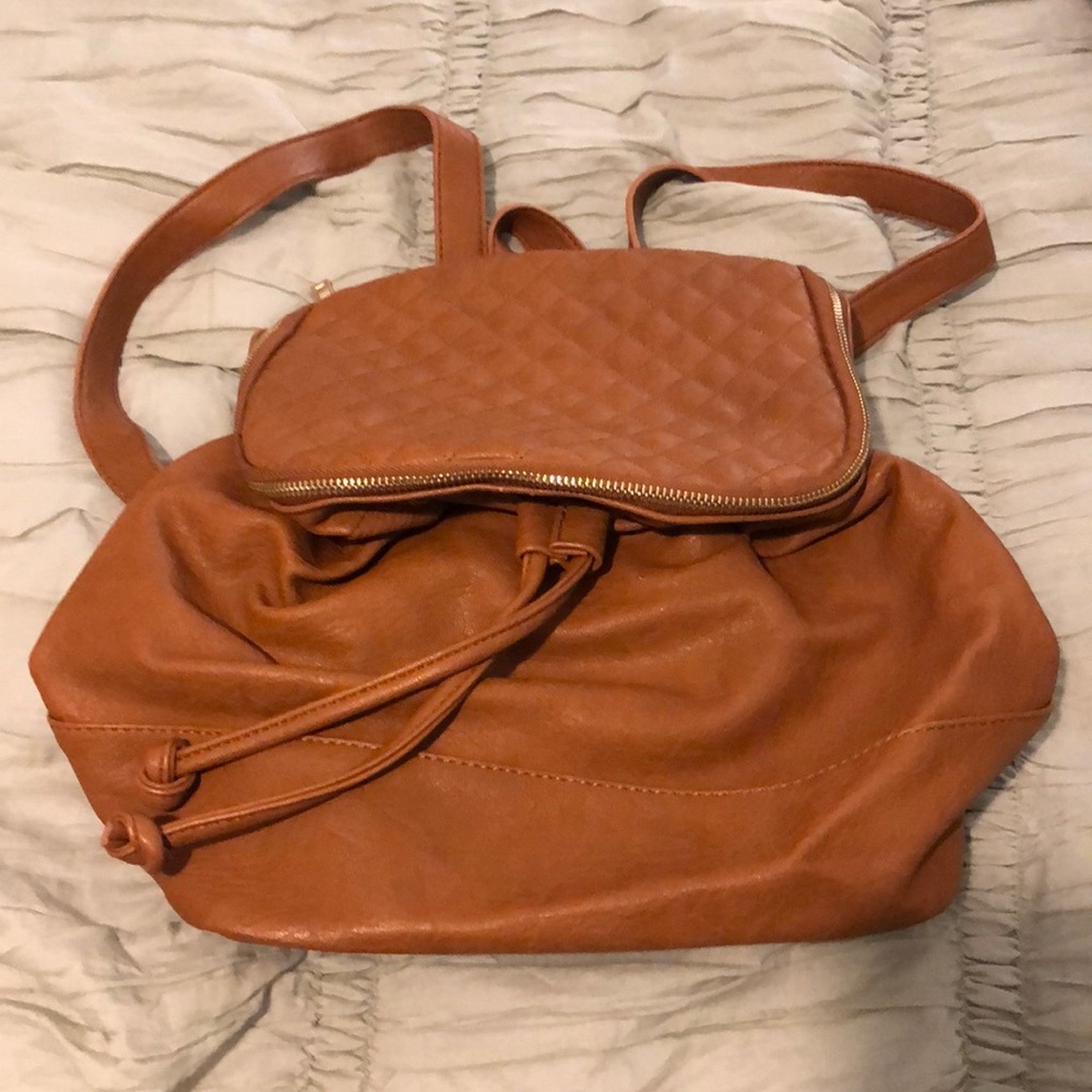 Brown fancy backpack
